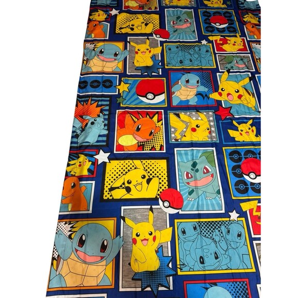 Pokemon Kids Room 2 Window Curtains Drapes Set Each Panel 40X65 - Picture 4 of 11